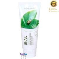 ราคา คลีนซิ่งโฟมทำความสะอาดล้ำลึกจากเกาหลีพร้อมการบำรุงผิวหน้ากระจ่างใสสูตรสารสกัดเมือกหอยทากเข้มข้น Nature Republic Snail Cleansing Foam 170ml (495354279)