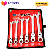 ราคา ประแจแหวนข้างฟรีพับ 6 PCS 10 17 OMY แหวนฟรี พับ 6 ตัวชุด แหวนข้างพับได้ แหวนข้างปากได้ แหวนฟรีพับ ประแจแหวน (8953599014)