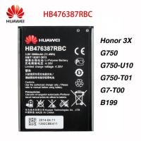 ราคา แบตเตอรี่ทดแทนสำหรับ Huawei Honor 3X Pro B199 G750 HB476387RBC ของแท้แบตเตอรี่ 3000MAh (19262038609)
