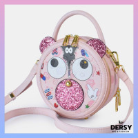 ราคา กระเป๋าตาโต EYE THEME ทรงกลมหน้าหมูชมพู (21342049570)