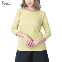 ราคา Pena house เสื้อยืดสีเบสิคคอปาด แขนสามส่วน PSTL001 (21280694918)