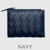 ราคา Woven Bi fold Wallet กระเป๋าสตางค์หนังแกะสานแท้พร้อมช่องใส่เหรียญ (13059771611)