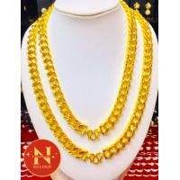 ราคา สร้อยคอลายเลส น้ำหนัก 5บาท ทองหุ้ม ทองชุบ งานสวยเสมือนจริง ใส่สวย ห้างทองนพคุณ (22456198258)