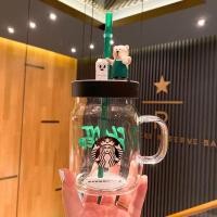 ราคา 902 Starbuck Mug Starbuck Cup เกาหลีฤดูร้อน Firefly Cherry Blossom Bear คู่แก้วฟางถ้วยฝาไม้ Line Starbuck Starbuck แก้วกาแฟ (22680261975)