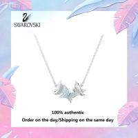 ราคา Swarovski M5636421 สร้อยคอเงินแท้ 925 รูปผีเสื้อลิเลีย ประดับพลอยคริสตัลสีน้ำเงิน แจกกล่องของขวัญบรรจุภัณฑ์ของแท้ (20883922365)