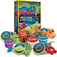 ราคา NATIONAL GEOGRAPHIC Mega Slime Putty Lab Kit 4 Slimes 4 Putties รวมถึง Magnetic For Boys Girls Sensory Toy Science Kit Exclusive (22721652928)