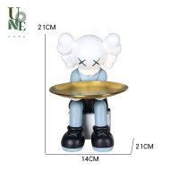 ราคา UoneHome พร้อมส่ง H124 ตุ๊กตาเรซิน โมเดลKaws ฟิกเกอร์รูปปั้นเรซิน ถาดวางของ อุปกรณ์แต่งบ้านเก๋ๆ แบบสร้างสรห้องนั่งเล่น ของขวัญ แต่งบ้าน (18928544317)