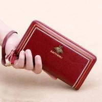 ราคา BANYANU กระเป๋าคลัตช์ผู้หญิงสไตล์วินเทจ กระเป๋าสตางค์ใบยาวซิปยาว มัลติฟังก์ชั่น กระเป๋าสตางค์หนังแท้ สำหรับของขวัญวันเกิดธุรกิจ (15552496317)