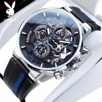 ราคา นาฬิกาควอทซ์แบรนด์ดังของเพลย์บอยสำหรับผู้ชายนาฬิกาผู้ชายสายซิลิโคนแบบดั้งเดิมกันน้ำปฏิทินนาฬิกามัลติฟังก์ชั่นสำหรับผู้ชาย (23282437756)