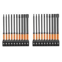 ราคา Impact Hex Heads Hex Key Bit Set Metric SAE 1 4inch Hex Shank Hex Drill Bit SetMagnetic CNC Machined Tip20pcs (22896696743)