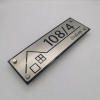 ราคา ป้ายบ้านเลขที่สแตนเลสขนาด 10 30 ซม ป้านบ้านเลขโมเดิร์น (8797755747)