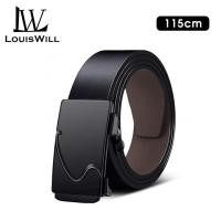 ราคา เข็มขัด LouisWill ผู้ชายเข็มขัดเข็มขัดหนังวัวแท้สำหรับผู้ชายหัวเข็มขัดออโตเมติกเข็มขัดเอวหนังแท้ลำลองแบบไม่มีรูพรุนสำหรับผู้ชายเข็มขัดเข็มขัดหนังแท้ผู้ชายเข็มขัดหนังสำหรับผู้ชาย (23175628629)