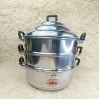 ราคา หม้อนึ่ง อลูมิเนียม ซึงนึ่ง 3 ชั้น ตราจระเข้ ซึ้ง ซึ้งนึ่งอลูมิเนียม หม้อต้ม หม้อมีฝา หม้อ 1ชิ้น (23358960351)