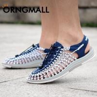 ราคา ORNGMALL Shoes Woven Sandals Casual Style Men Women Beach sandals Multicolor Strappy Sandals Plus Size 35 48 Fast Delivery Cheap Price (5848632953)