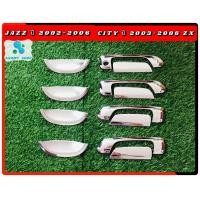 ราคา เบ้ากันรอยเบ้ามือเบ้ารองมือเปิดประตูโครเมี่ยม ฮอนด้า แจ๊ส Honda Jazz ปี2002 2006 ฮอนด้า ซิตี้ Honda City ปี2003 2006 zx โครเมี่ยม (10034653594)