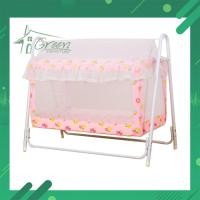 ราคา B101M เปลเด็ก เปลูกกรง เปลกรงดีไลท์ เปลไก เปลเด็ก รวมมุ้งมีสีฟ้าชมพู (8973619476)