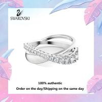 ราคา Swarovski 5572710 แหวนเงินสเตอร์ลิง S925 ทรงทรงกลม ไฮเปอร์โบลา ประดับพลอยคริสตัลสีขาว แจกกล่องของขวัญบรรจุภัณฑ์ของแท้ (20873958999)