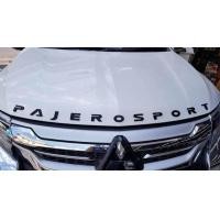 ราคา Mitsubishi Pajero Allnew โลโก้ตัวอักษรติดฝากระโปรงสีดำ Pajero Sportใส่ได้ทุกรุ่น logo Pajeroโลโก้ปาเจโร่แต่งรถปาเจโร่ของแต่งpajeroของแต่งราคาถูก (22438417178)