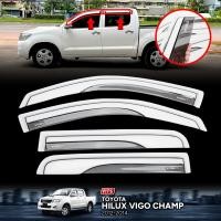 ราคา กันสาดประตู คิ้วกันสาด รุ่น โตโยต้า ไฮลักซ์ วีโก้ แชมป์ TOYOTA HILUX VIGO CHAMP ปี 2012 2014 สีขาว 4 ประตู (17138139777)