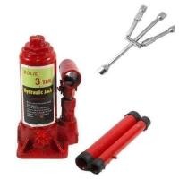 ราคา แม่แรงไฮดรอลิด แม่แรงกระปุก 3 ตัน พร้อมกากบาทถอดล้อพับได้ (651016338)