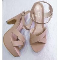 ราคา รองเท้ารัดส้น เท้าอวบเผื่อ 1 ไซส์ คะ ส้นสูง 4 นิ้ว แบบเสริมส้น หนังนิ่ม รองเท้าผู้หญิง แฟชั่น (16680066030)