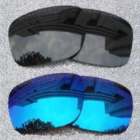 ราคา เลนส์โพลาไรซ์2คู่สำหรับเปลี่ยนกรอบแว่นกันแดดพับได้ Oakley Sliver ติดตั้งได้ง่าย ใส่ได้พอดี ป้องกันรังสียูวี100 ดำ เงิน (20269730574)