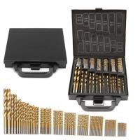 ราคา ชุดดอกสว่านเคลือบไทเทเนียมอย่างดี 99 ชิ้น ขนาด 1 5 10 MM เจาะเหล็ก สแตนเลส ไม้ พร้อมกล่องเหล็กอย่างดี (12801493464)