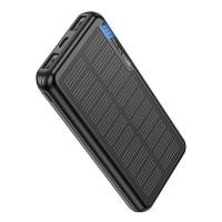 ราคา KUULAA Solar Power Bank 20000mAh Portable Fast Charging PowerBank 20000 mAh Outdoor USB PoverBank External Battery Charger For iPhone Xiaomi Samsung Solar Charger 20000mAh Portable Solar Power Bank wi