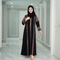 ราคา ชุดอาบาย่างานปัก สีดำเรียบหรู สไตล์สาวดูไบ สินค้านำเข้าจากอินโดนีเซีย IL94 (19660511316)