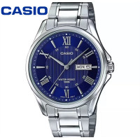 ราคา OK Casio นาฬิกาข้อมือผู้ชาย เลขโรมัน กันน้ำ 100M สายสแตนเลส รุ่น MTP 1384 (20028813778)