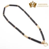 ราคา สร้อยพระเครื่องไทยแท้แท้สร้อยคอกะลามะพร้าวสีดำโซ่แขวนพระเครื่องสากลหัวเข็มขัดเปิดเร็วสากลโซ่สั้นคู่ (22633490163)