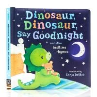 ราคา English original picture book dinosaurs say good night dinosaur say goodnight childrens English Enlightenment hardcover paperboard Book tear not rotten bedtime story (10738146327)