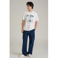 ราคา Mc jeans เสื้อยืดแขนสั้นผู้ชาย คอกลม สีขาว MTTZ881 (23189161272)