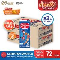 ราคา ส่งฟรี X 2 ลัง CARNATION นมคาร์เนชั่น สมาร์ทโก รสจืด นมกล่องยูเอชที คาร์เนชัน นมเด็ก 180มล ยกลัง 2 ลัง รวม 72กล่อง (13312125479)