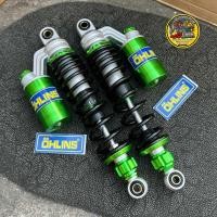 ราคา โช๊คหลังโชบิ CHOBI มีกระปุก สติ๊กเกอร์ohlins เวฟ WAVE ดรีม 320MM ปรับสปริงได้ โช๊คหลังเวฟ โช๊คโชบิ (22898352825)
