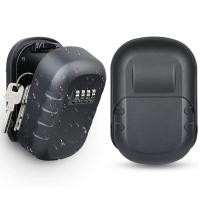 ราคา ZVET Key Lock Box Wall Mount 4 Digit Combination Weatherproof Key Storage Lock Box Large Capacity Security Combo Lockbox (22966808983)