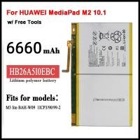 ราคา แบตเตอรี่ HB26A510EBC HB26A5I0EBC สำหรับ HUAWEI MediaPad M2 10 1 M2 A01W M2 A01L MediaPad M3 Lite 10 6660MAh (19204323568)