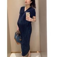 ราคา Minirin M10 Pleat dress ชุดคลุมท้อง ชุดให้นม 2in1 คลุมท้องและให้นมได้ ชุดคลุมท้องทำงาน (17163464158)