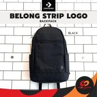 ราคา CONVERSE BELONG STRIP LOGO BACKPACK ลิขสิทธิ์แท้ กระเป๋าเป้ กระเป๋านักเรียน กระเป๋าคอนเวิร์ส สีดำ สีกรม (19296160264)