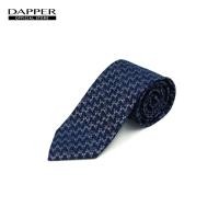 ราคา DAPPER เนคไท 7 5 cm Geometric Jacquard Tie สีกรมท่า (23262047021)