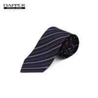 ราคา DAPPER เนคไท 7 5 cm Striped Jacquard Tie สีกรมท่า (23261765963)