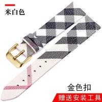 ราคา New สายนาฬิกาข้อมือ หนังวัวแท้ 18 มม แฟชั่นสําหรับผู้หญิง และผู้ชาย สําหรับ BURBERRY BURBERRY BU1938 (19862269049)