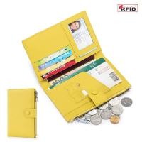 ราคา Cowhide Leather Rfid Ultra Thin Multifunctional Passport Bag Men And Women Anti Theft Brush Ticket Holder Passport Wallet Storage Bag (22794881210)