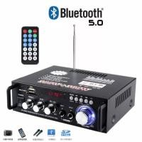 ราคา G919 Bluetooth Amplifier DC12V 220V Digital Audio Stereo Surround Tuner Amplificador 2CH FM SD HIFI Car Home Power AMP (7666084891)
