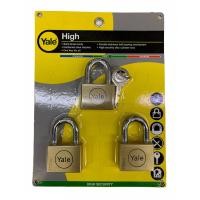 ราคา กุญแจyale 45mm3ตัวชุด yaleคีย์อไลท์ เยลระบบลูกปืน ผลิตจากทองเหลืองแท้ สามารถใช้ภายนอกได้ (9182633343)