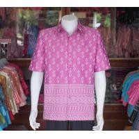 ราคา เสื้อผ้าฝ้ายลายขอ สีชมพูกลีบบัว ไซส์ S (15933267122)