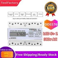 ราคา DDS576 Watt Hour Meter LCD Display 3 Phase 4 Wire 7P 380V Electric Energy Power Meter (11632700699)