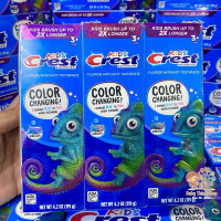 ราคา New ยาสีฟันเด็กเปลี่ยนสีได้ Crest Advanced Kids Fluoride Toothpaste Bubblegum Flavor 4 2 oz (22249474653)