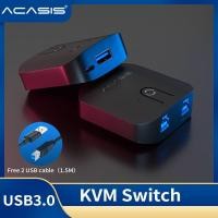 ราคา ACASIS USB HDMI KVM Switch 4K Ultra HD HDMI Switcher Box and USB KVM Splitter for Sharing Monitor Printer Keyboard Mouse (7547781573)