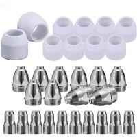 ราคา 30Pcs P80 Plasma Cutting Consumables Kit Plasma Nozzle Electrode P 80 Cutting Plasma Cutting Machine Torch 1 5mm (13935991368)